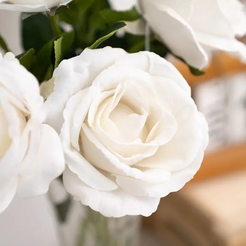 Artificial Rose Flower white