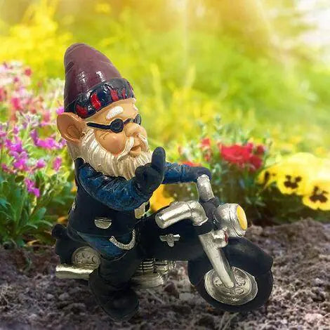 Biker Garden Gnome