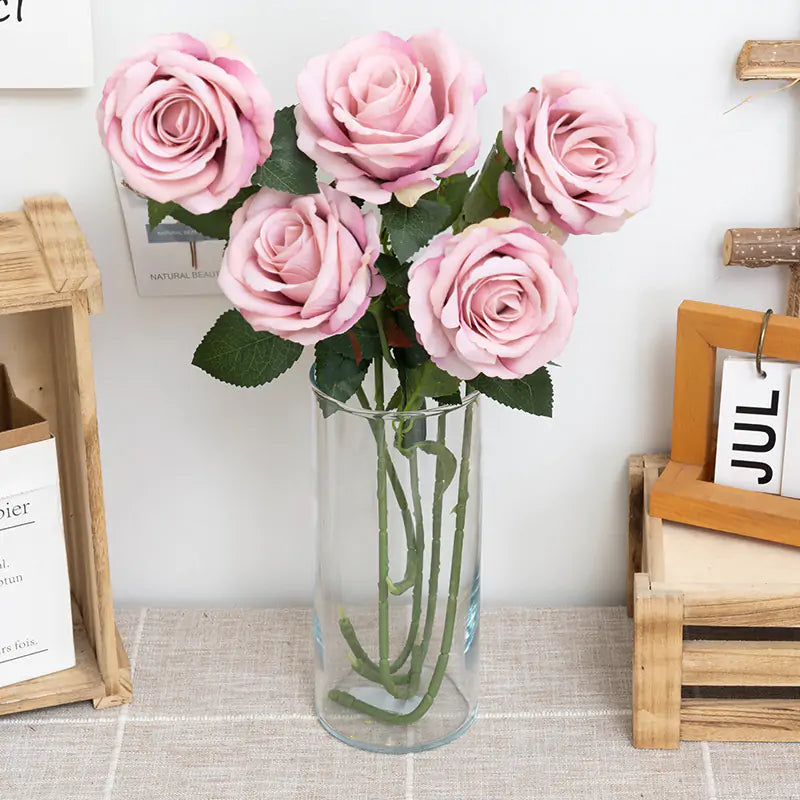 Artificial Rose Flower pink 