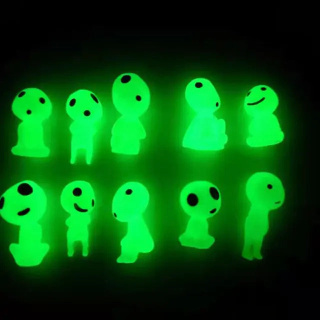 Luminous Garden Ornaments Set 10 - green