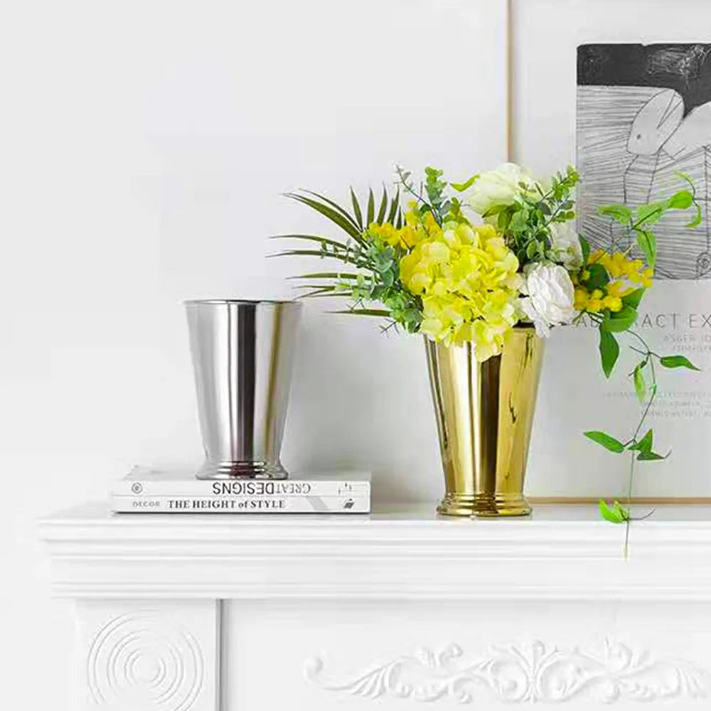 Modern Ceramic Golden Flower Vase