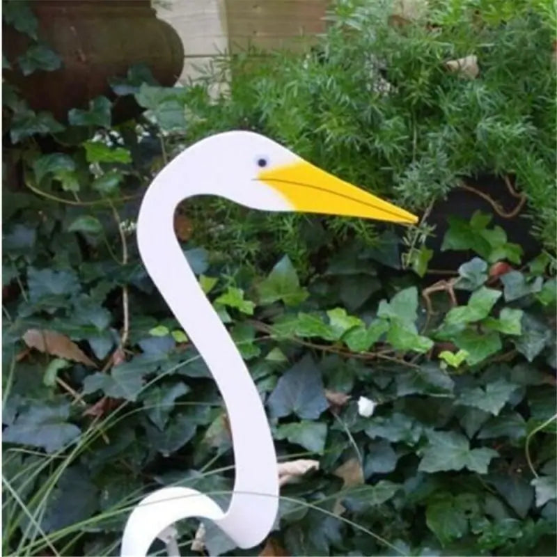 Swirl Bird Garden Ornament with Spinning Light