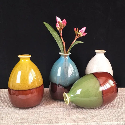 ceramic glazed vases