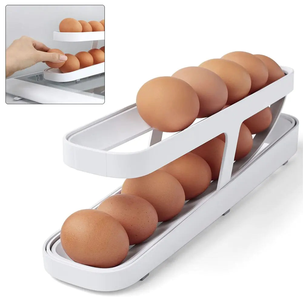 Photo of white egg dispenser