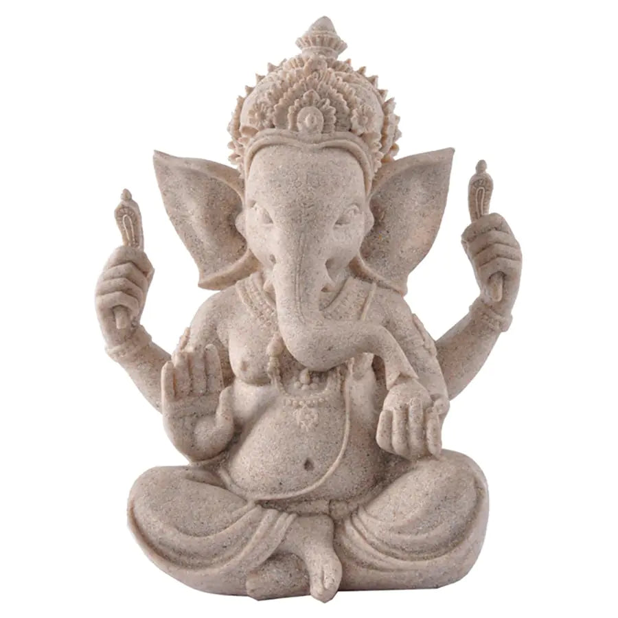 Fengshui Buddha Sandstone Sculpture Home Decor Crafts