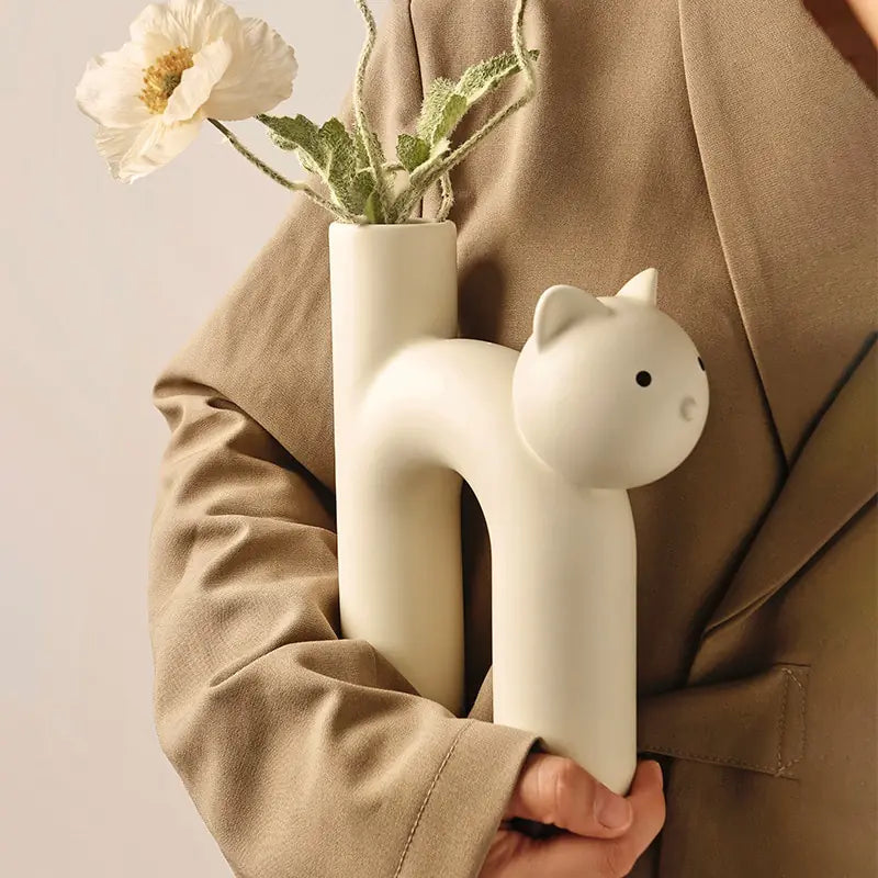 Cat Vase