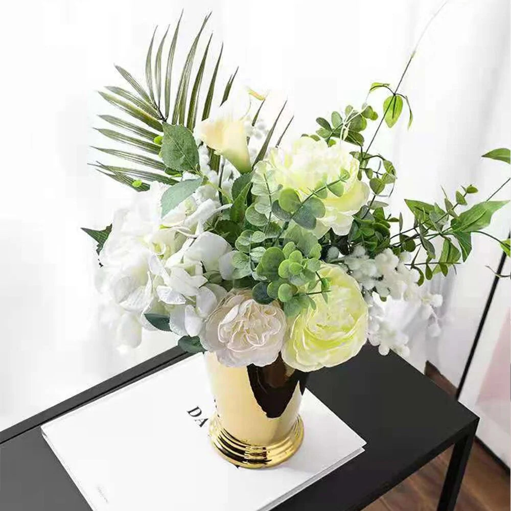 Modern Ceramic Golden Flower Vase