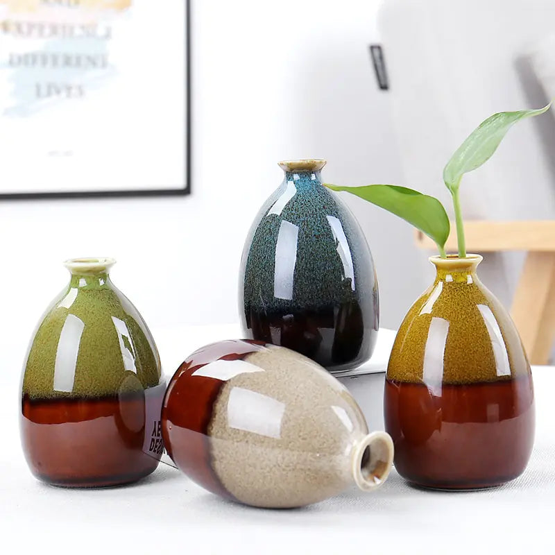 ceramic glazed vases