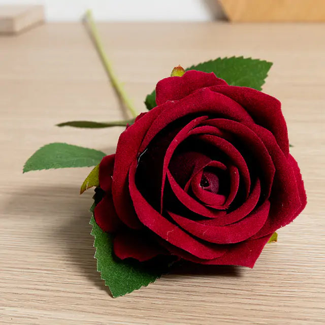 Artificial Rose Flower red